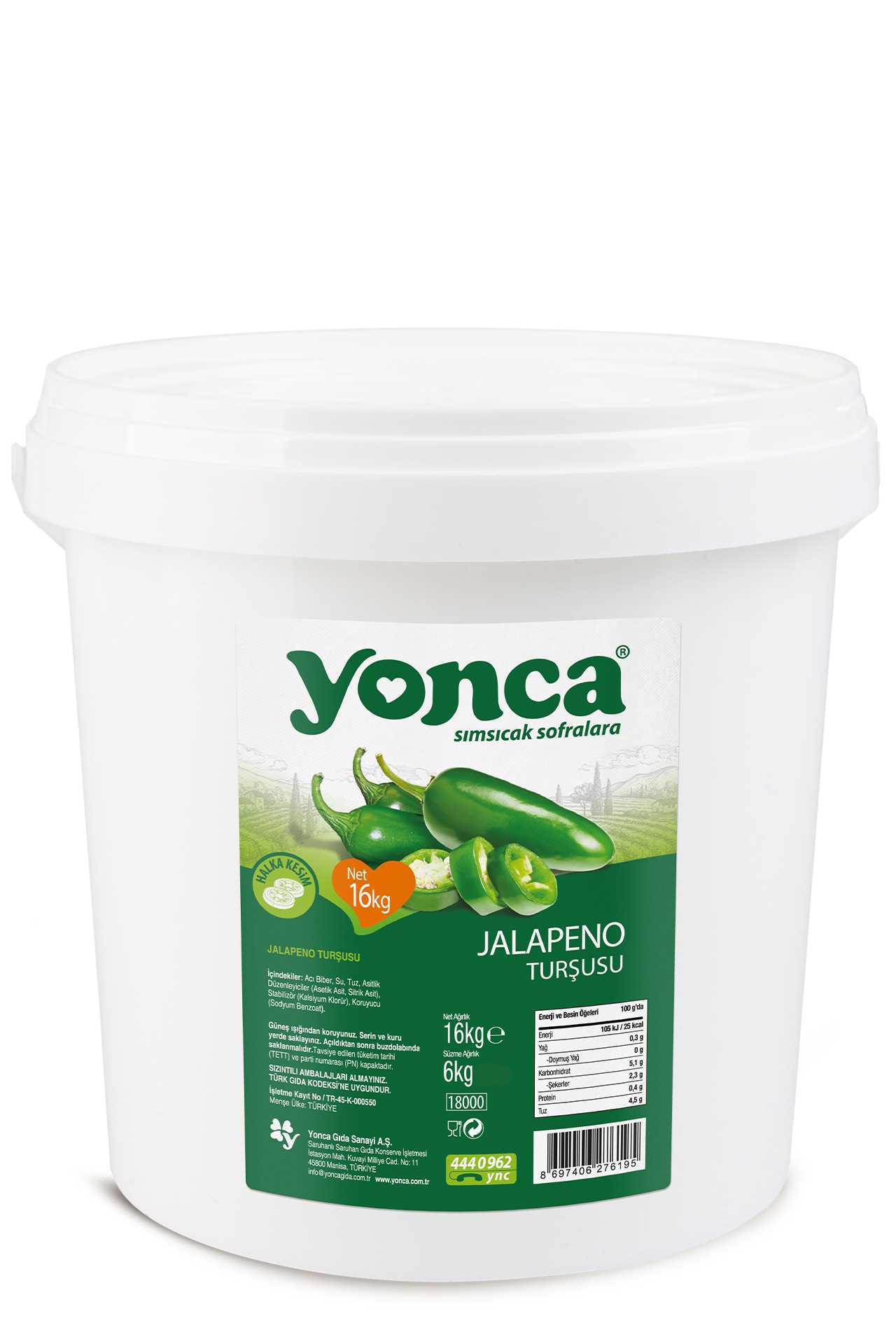 Jalapeno Turşu 16kg