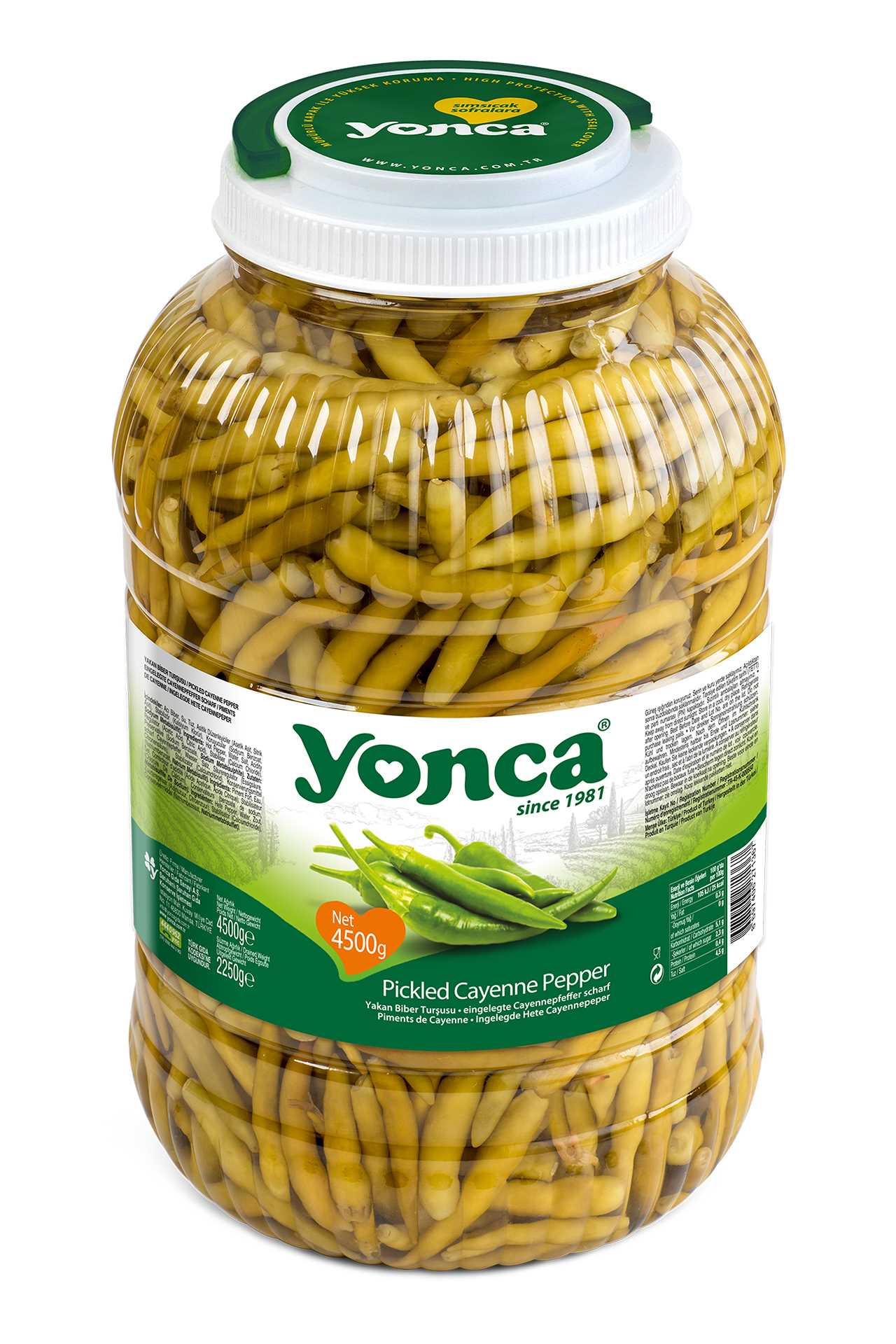Pickled Cayenne Pepper 4500g