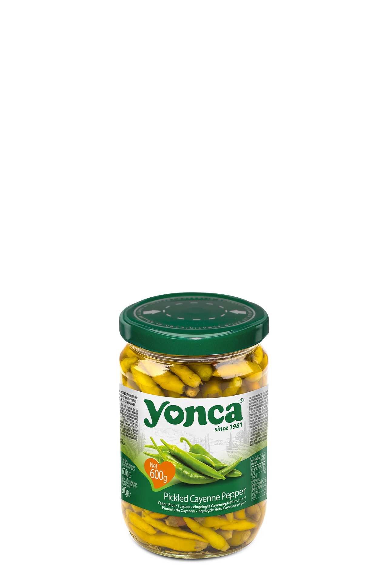 Pickled Cayenne Pepper 600g
