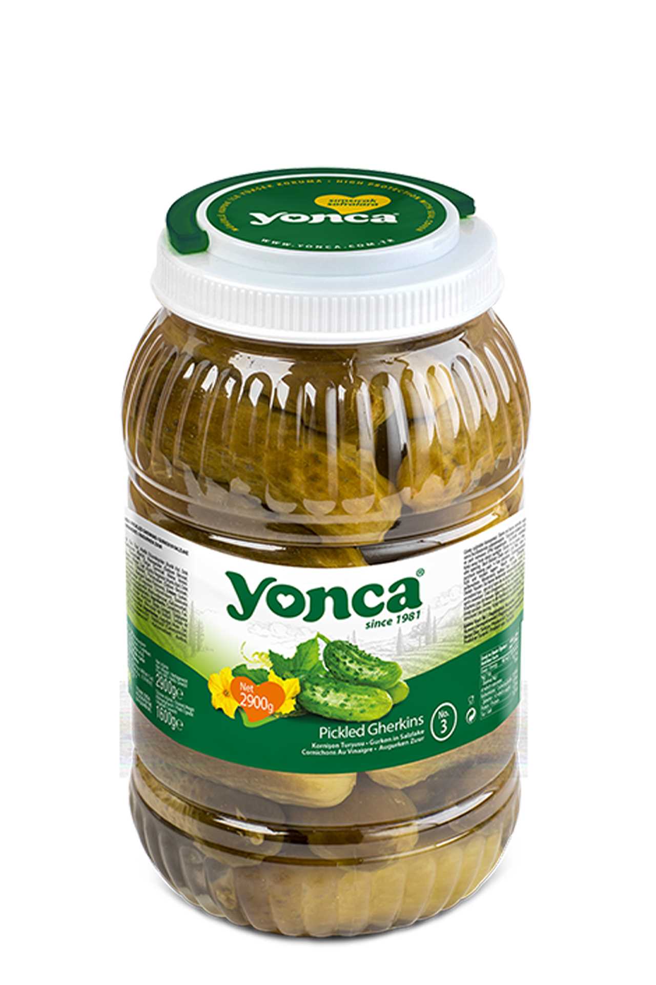 Pickled Gherkins 2900g | Yonca Food