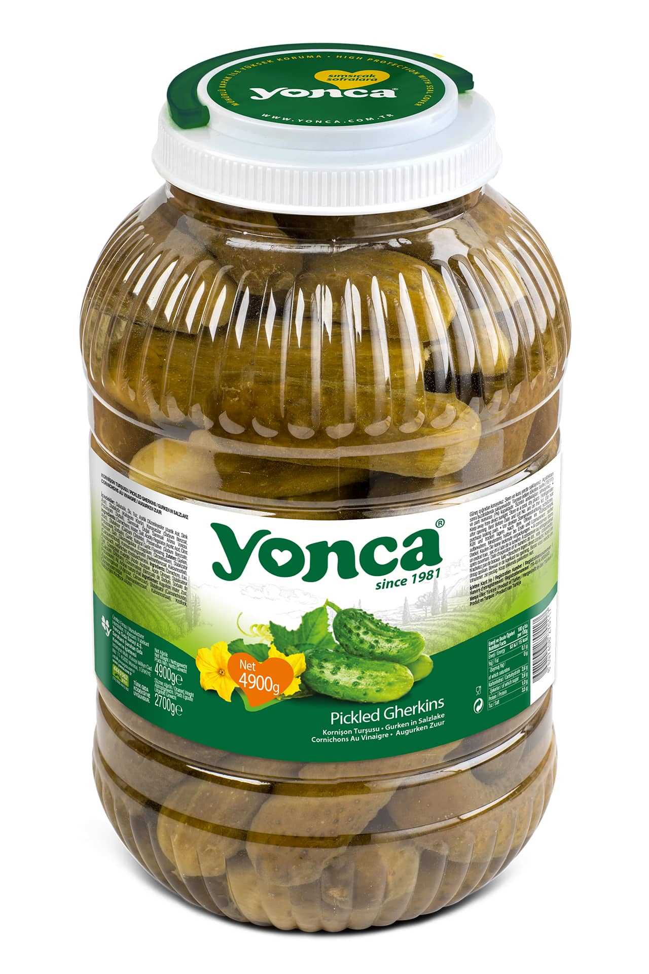 Pickled Gherkins 4900g | Yonca Food