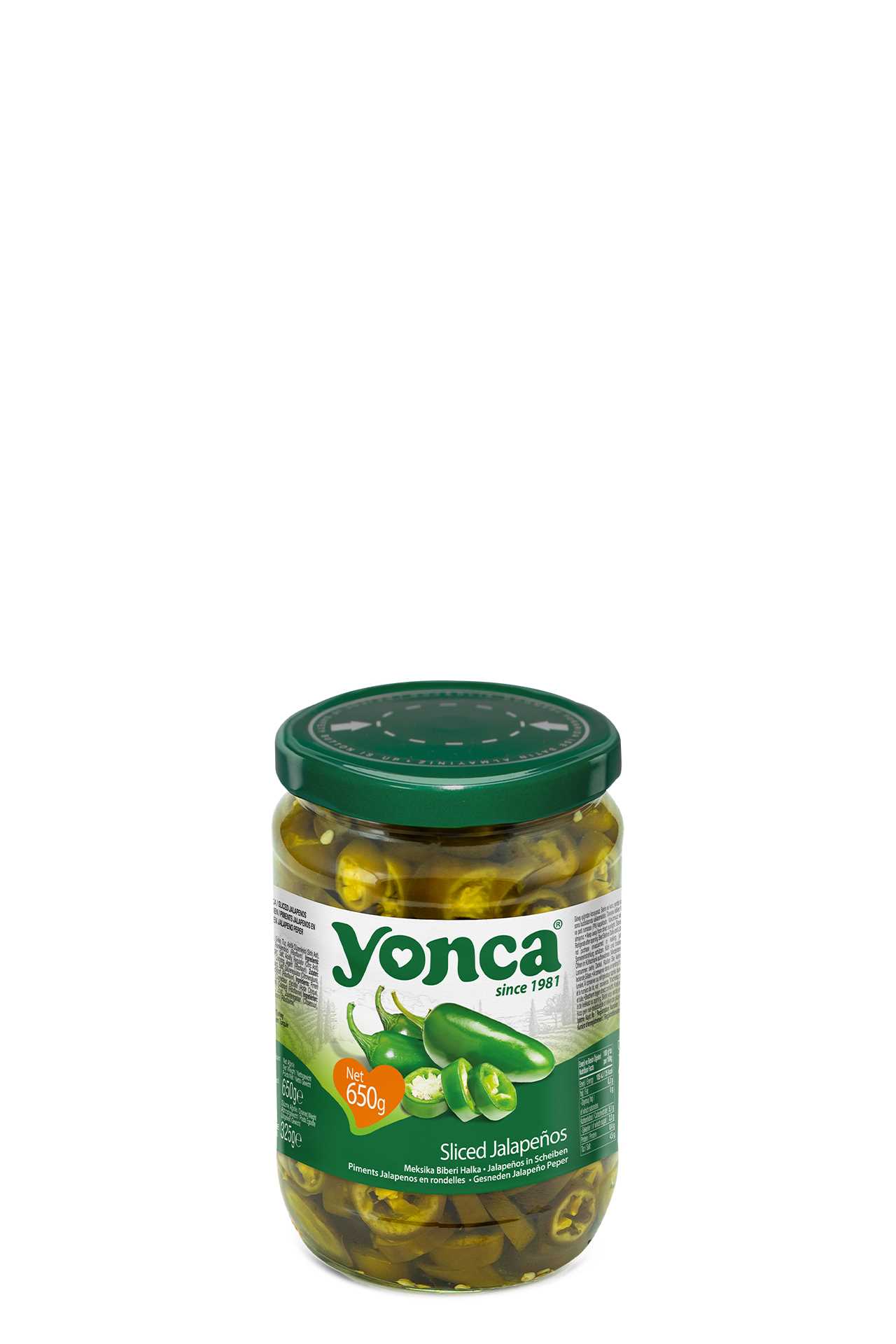 Sliced Jalapenos Pepper 650g