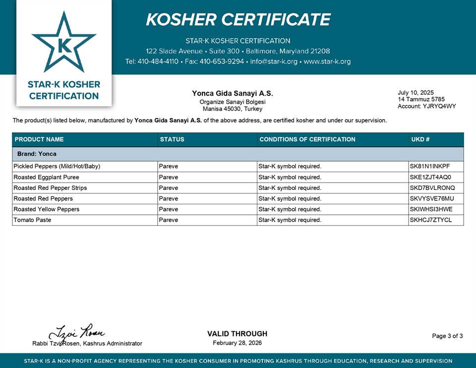 Kosher - 3